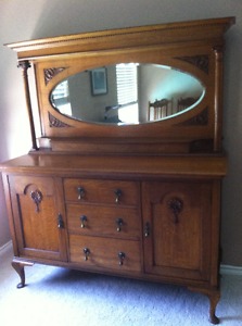 Beautiful Antique Sideboard-LOOK AT THESE PICS
