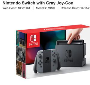 Brand New Sealed Nintendo Switch Grey Console