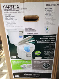 Brand new, in box, American Standard Dual-Flush toilet