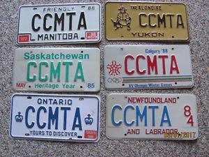 Collectable License Plates,three left