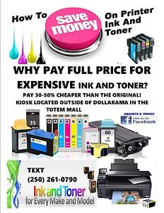 Computer Printer ink and Toner for sale