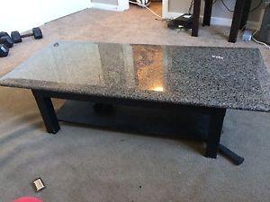 Custom cut granite coffee table $290