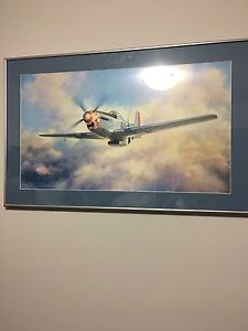 Framed P51 Mustang print