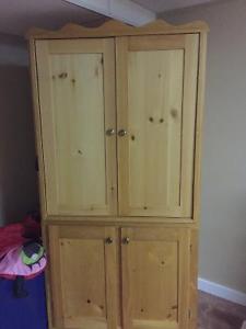 Hand Made Solid Pine Large Cabinet