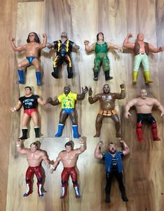 LJN WWF rubber wrestlers 80's