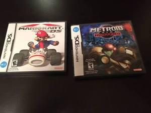 Mario kart and Metroid Ds