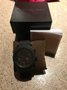 Michael Kors Men's MK Black Rubber Quartz Watch with