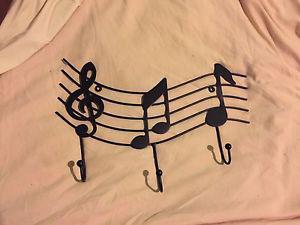 Music note coat hanger
