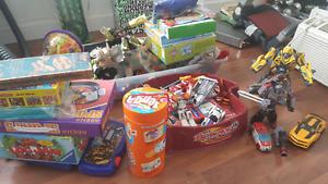 Pile of toys and games