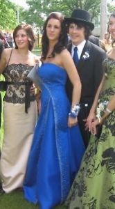 Royal Blue A line Gown Grad Dress size 8