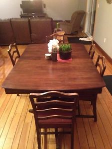 Solid dining set for sale.