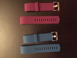 Two Fitbit charge 2 bands - purple and blue