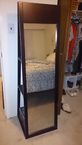 Wood frame mirror / shelves for bedroom