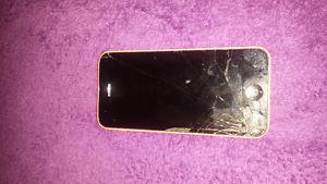 pink water damaged iphone 5c