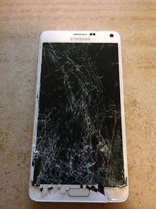 smashed note 4 selling as parts