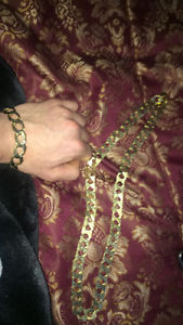 10k Gold chain and bracelet great conditions