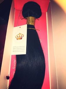 18" WEAVE HAIR AVAILABLE IN BLACK & BROWN-REAL HUMAN HAIR
