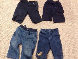 4 sets of pants -blue