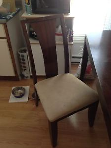 6 chair dining room table w/ leaf
