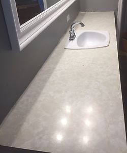 8' countertop and sink