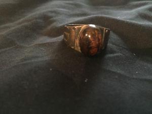 Amber ring from the Dominican republic