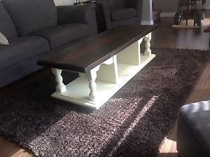 Antique solid wood coffee table