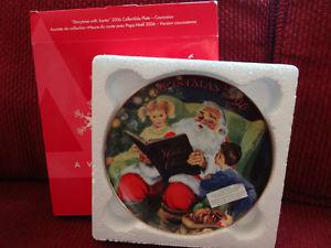 Avon exclusive "Storytime With Santa"  Collectible Plate