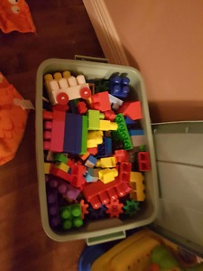 Bin Full Of Lego And Mega Blocks $50