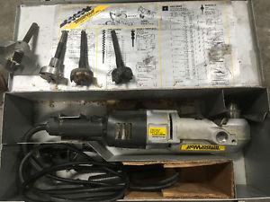 Black and Decker 1/2" right angle drill and accessories