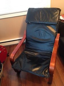 Black leather chair