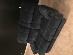 Blue cloth 2 seater - clean excellent condition