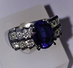 Brand New14k golde Blue Sapphire ladies Ring.