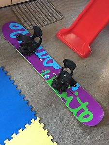 Burton Lipstick snowboard with bindings
