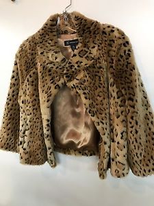 Cheetah faux fur overcoat