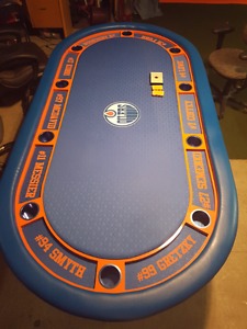 Custom built poker tables