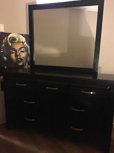 Dark wood dresser for sale