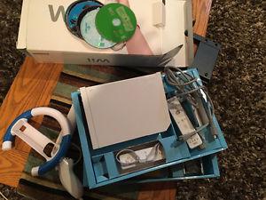 Free Wii System with 5 games -needs power cable & sensor bar