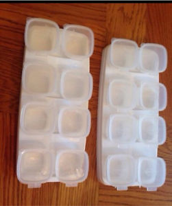 Freezable baby food trays x2