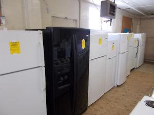 Fridges, large selection. 90 day warranty. $299. an up.