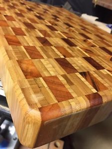 Hand made cutting boards and butcher blocks.