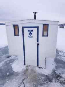 Ice Fishing Shack and Trailer