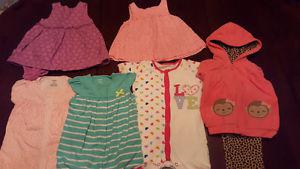 Little Girls Clothing 3-12 months