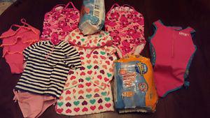 Little Girls Swimsuits and Swim Diapers