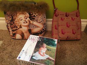 Marilyn Monroe purse and puzzle