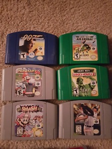 N64 6 games 3 controllers and more