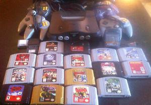 N64 console and games