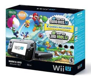 NINTENDO Wii U WITH TWO TOP GAMES. PERFECT AS NEW
