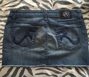 New Rock & Republic dark denim mini skirt size 28