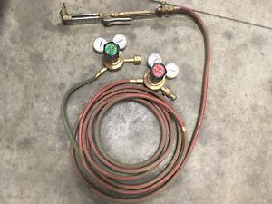 Oxy Acetylene cutting torch set up complete