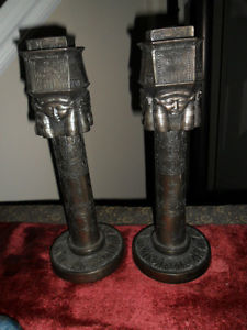 Pair of Egyptian Pillars